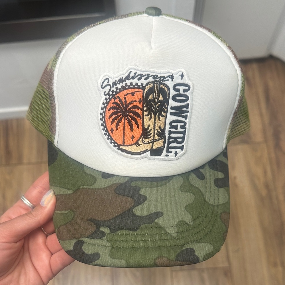 Camo Trucker Hat “Sunkissed Cowgirl”
